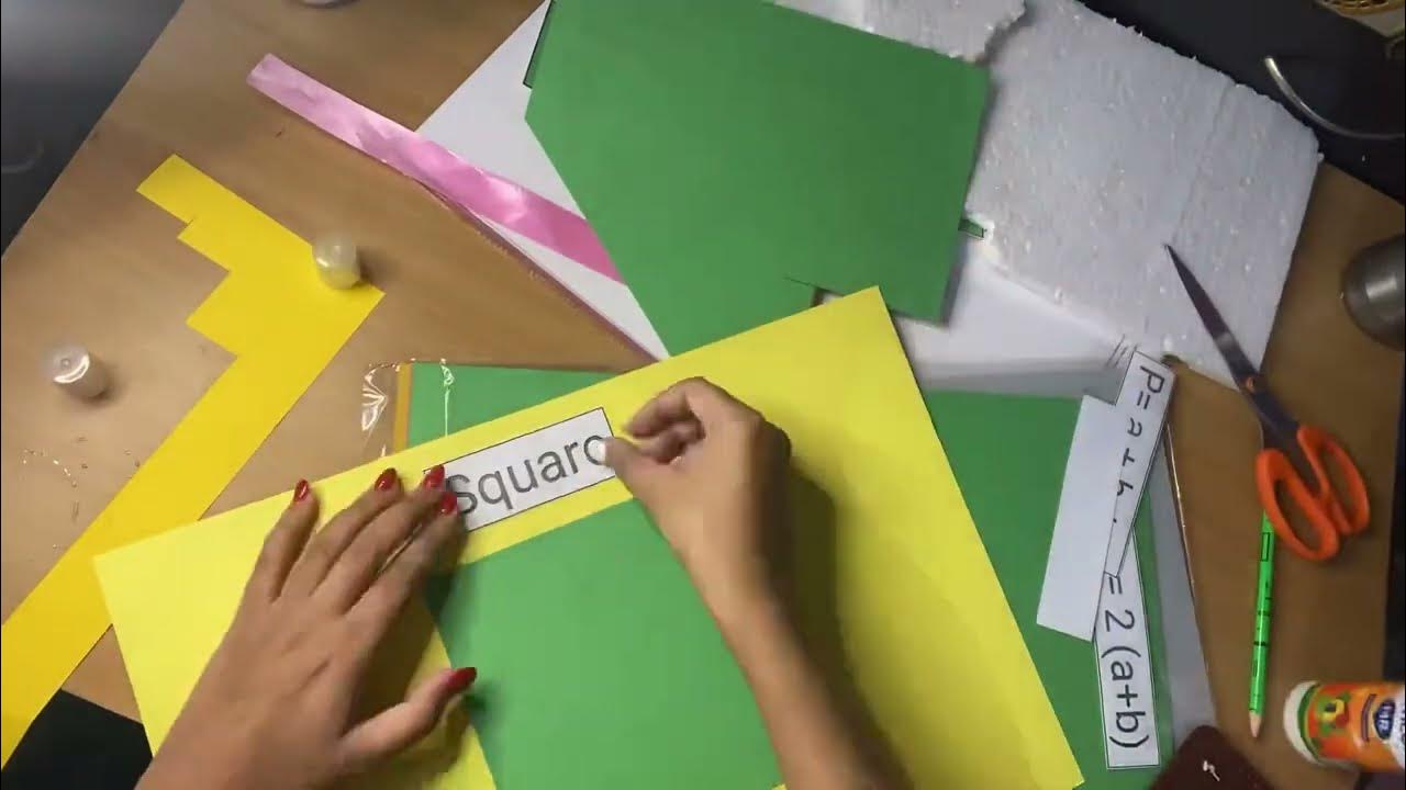 Teaching Aids on Area and Perimeter Chart and Model of Maths for B.Ed