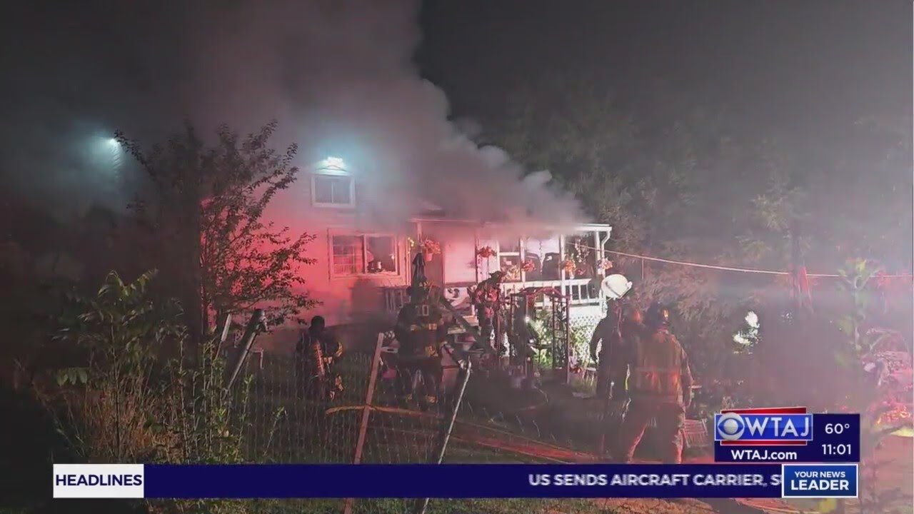 Crews respond to house fire in Duncansville - YouTube