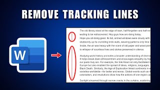 How To Remove Vertical Border Lines In Tracked Changes Word Document 2025