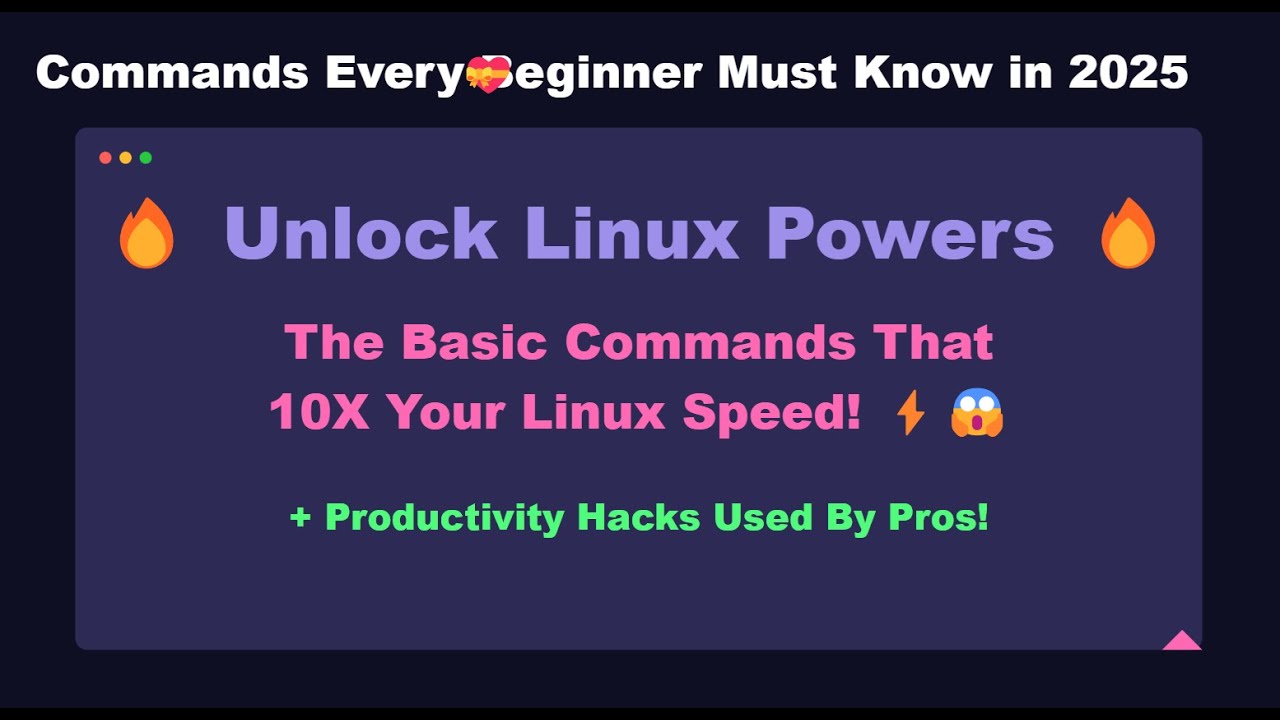 Linux Terminal Commands for Beginners | Quick & Easy Guide ️ ️ (#linux ...