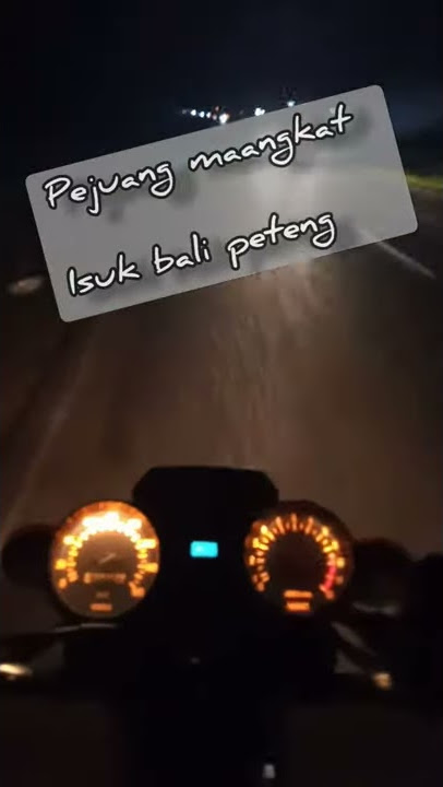 Pejuang mangkat peteng balik peteng