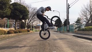 [Vol.14 / How To BMX Tricks] マニュアル180 "Manual180"