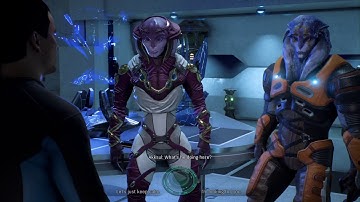 Mass Effect: Andromeda - Jaal loyalty mission 1/9 - meet Akksul with Moshae Sjefa on Aya