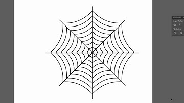 🕸️🕷️Spider web very quick - Adobe Illustrator cs6 tutorial.