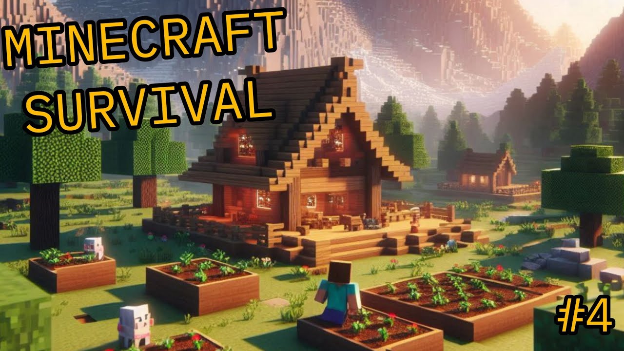 BEST BASE EVER!! (Minecraft Survival #4) - YouTube