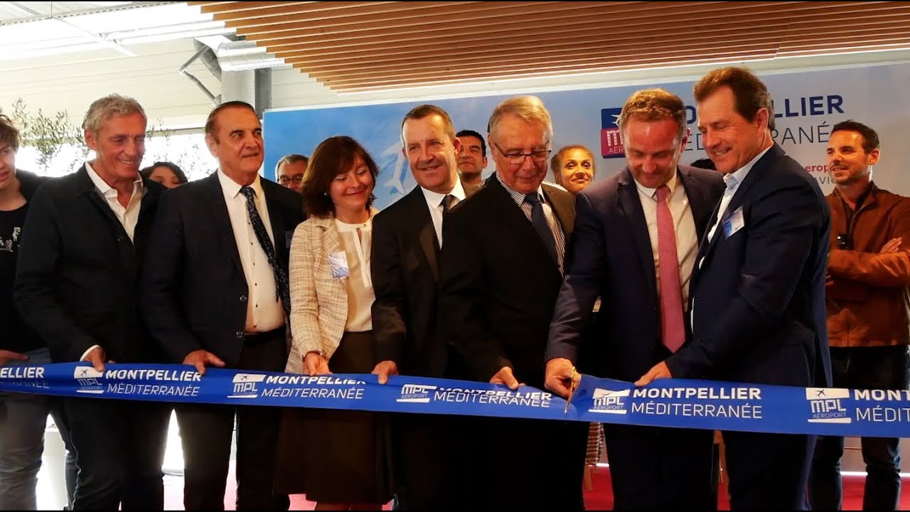 Montpellier : L’aéroport inaugure ses nouvelles infrastructures - YouTube