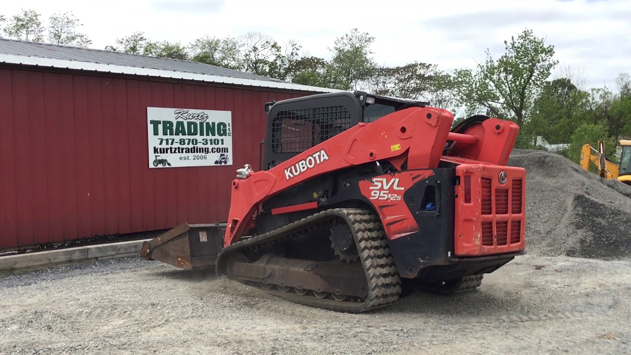 KUBOTA SVL95-2 SKID STEER LOADER - YouTube