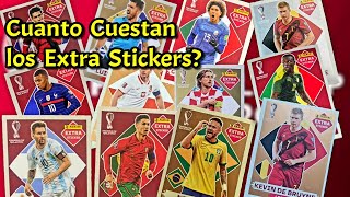 Precios Extra Stickers Panini FIFA Qatar 2022/Base/Bronce/Silver/Dorada/La más cara es Messi Dorada