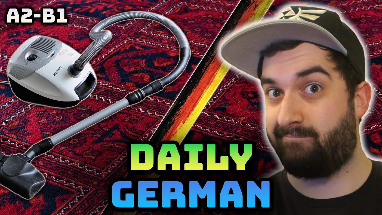 German cleaning vocabulary — Staubsauger & staubsaugen explained (A2–B1)