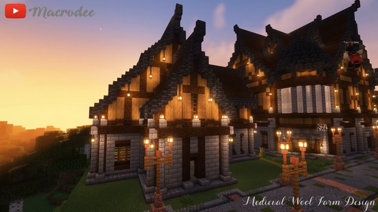 Medieval Wool Farm Design - YouTube