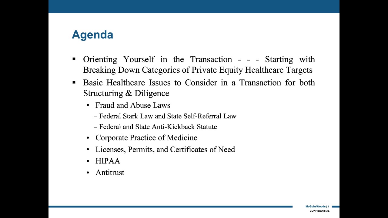 A Healthcare Industry Primer for Private Equity Professionals YouTube