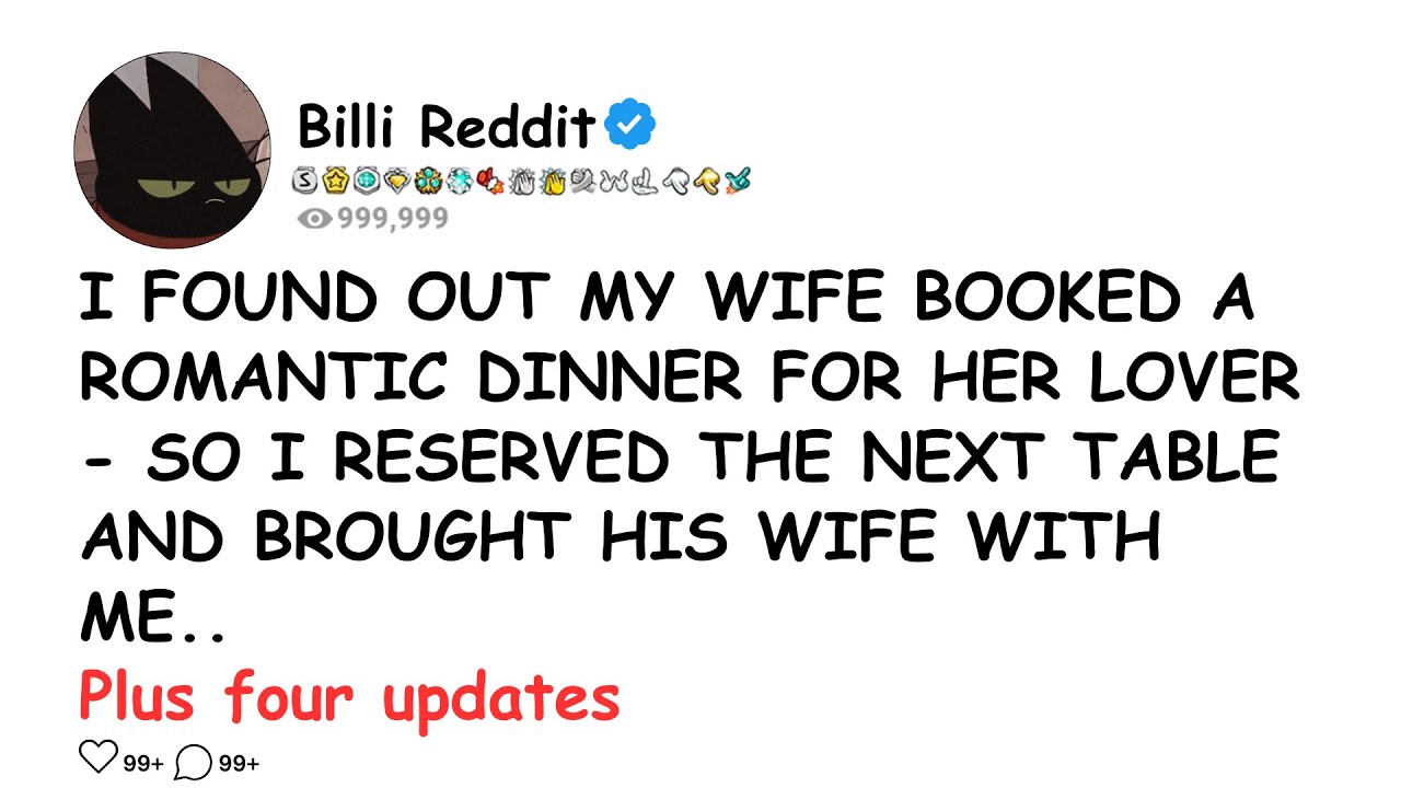 I FOUND OUT MY WIFE BOOKED A ROMANTIC DINNER FOR HER LOVER- SO I RESERVED THE NEXT TABLE AND BROUGHT