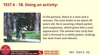 PET SPEAKING TEST - SUCCEED IN B1 PRELIMINARY  - Test 6 - Part 2