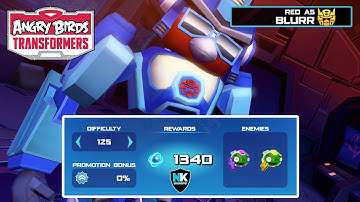 Angry Birds Transformers - Spark Run Series - Level 125 - Featuring Blurr