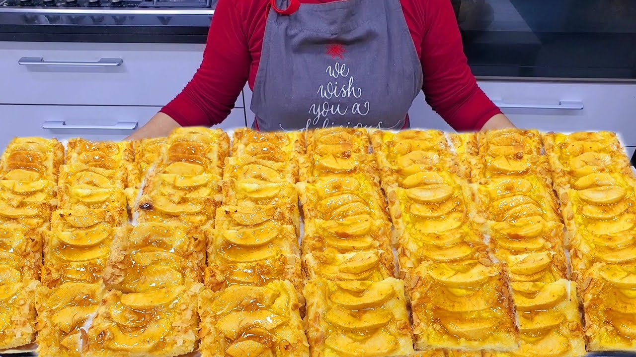 مسمن بالتفاح😱لي داقو عندك غيطلب ليك المقادير كيجي مورق و مقرمش غير الا مبغيتيش تحربيه لوليداتك رائع