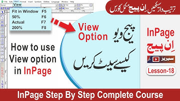 How to Use View Option in InPage | Page View Kaise Set Kare | InPage Zoom In/Out Tutorial