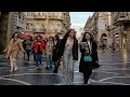 Bakı, Mərkəzi küçələrdə Piyada Gəzinti Turu (Noyabr 2022) Baku, Azerbaijan | Walking tour - 4k Баку