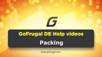 GoFrugal DE6 - Packing & Configuration | Tutorial Videos