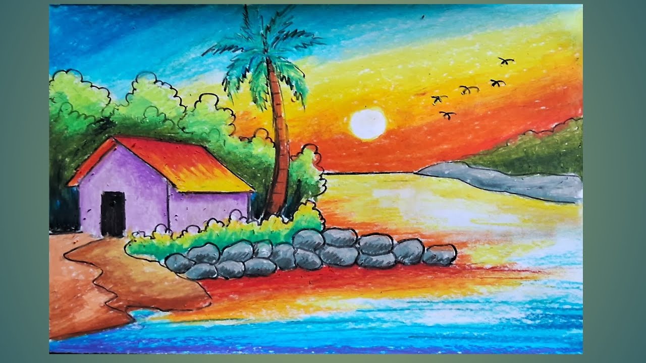 I Tried Oil Pastels For The First Time - YouTube