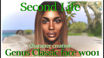 【Second Life】Character Creation Genus Classic Face W001   #SecondLife #SL #セカンドライフ