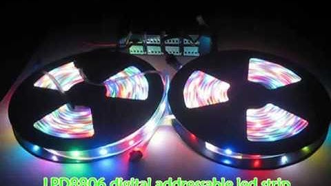 LPD8806 addressable led strip with SPI sigal Splitter