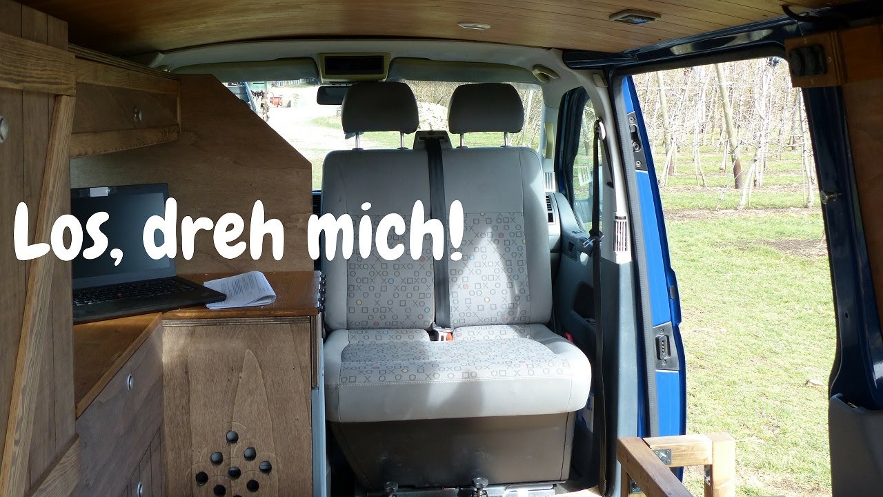 Drehkonsole Doppelsitzbank für den VW T5 einbauen » so geht's