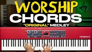 Worship Piano Chords for ORIGINAL Gospel Songs & Medleys