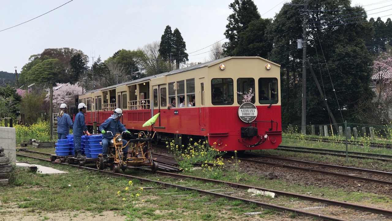 小湊鉄道 里山トロッコと保線バイク Youtube