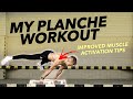 My current PLANCHE WORKOUT that gave me PROGRESS!