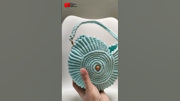Macrame Shell Bag Tutorial | Macrame Seashell - Shoulder Bag