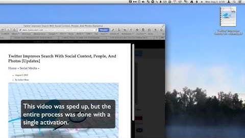 Demonstration of Keyboard Maestro
