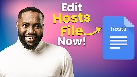 Edit Windows Hosts File EASY!