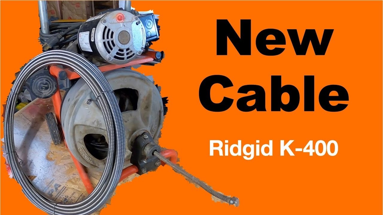 K400 Drain Machine CABLE REPLACEMENT - YouTube