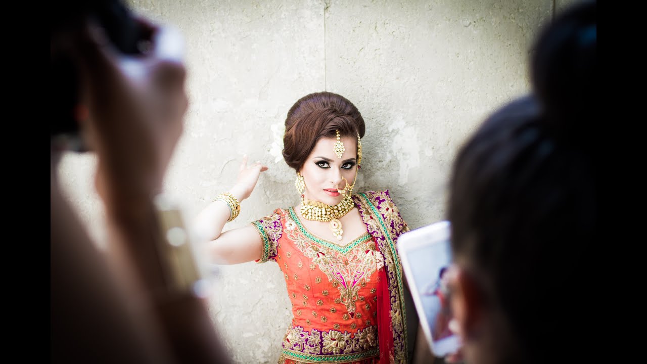 Indian Bridal Hair and Makeup - Start to Finish with Pink Orchid Studio