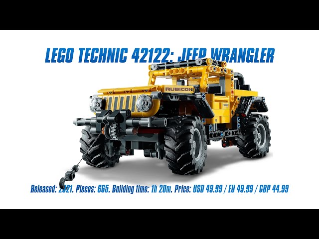 LEGO Technic 42122: Jeep Wrangler: In-depth Review, Speed Build & Parts  List 