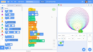 Turtle drawing on Scratch