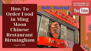 How To Order Food in Ming Moon Chinese Restaurant Birmingham