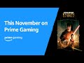 This month on prime gaming  november 2023