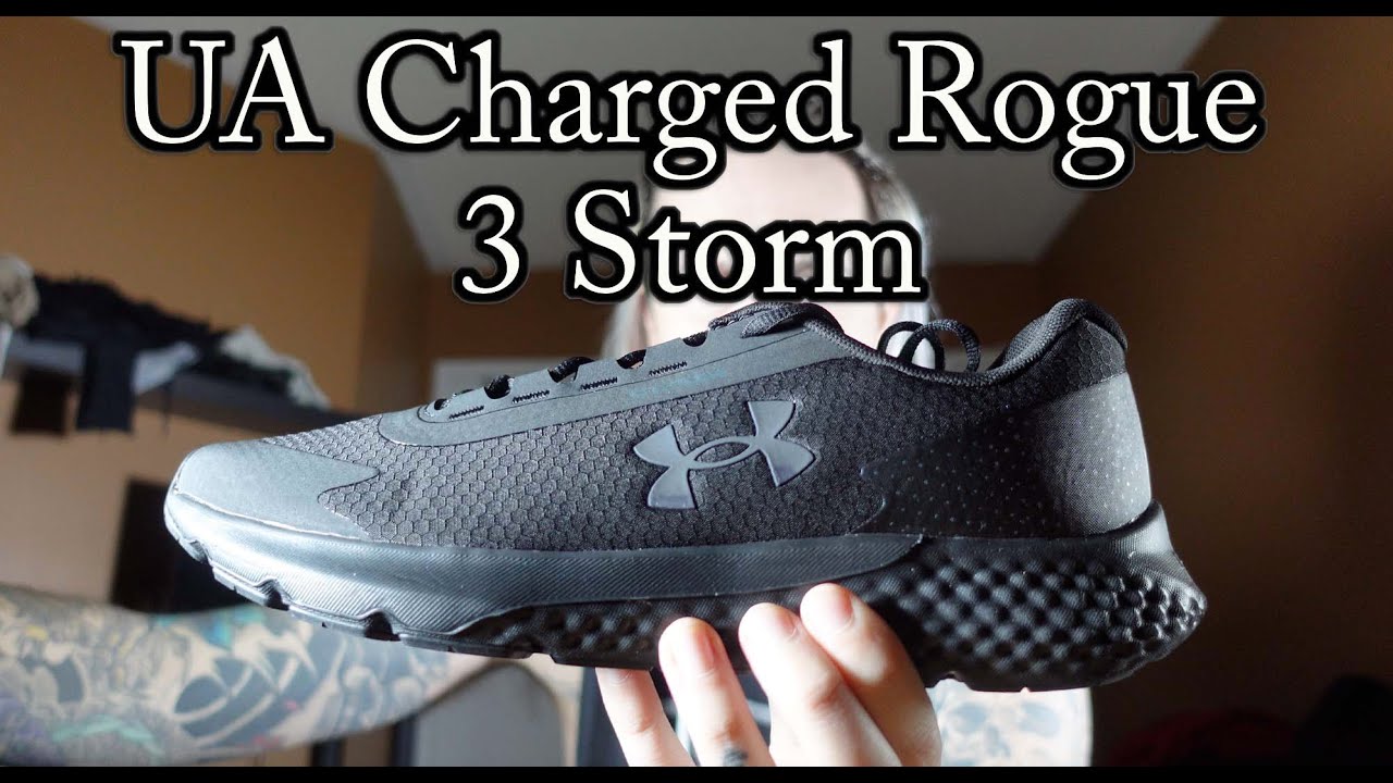 Puñado Producto Ambiente UA Charged Rogue 3 Storm Running Shoes Under Armour Size Guide And Review -  YouTube