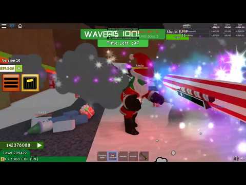Roblox Zombie Attack Christmas Weapons Pack Youtube