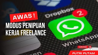 MODUS PENIPUAN TERBARU 2023 ‼️ KERJA FREELANCE LEWAT WHATSAPP