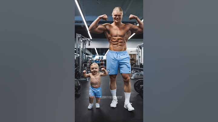 Haaland and his Baby in the GYM 💪 #haaland #funny #shorts #fyp