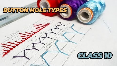 Class : 10 Button Hole types for beginner | Y type | Striped Y Type