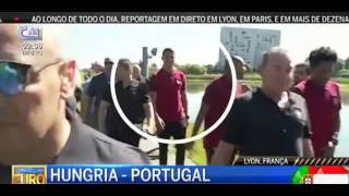WTF  Euro 2016   Angry Cristiano Ronaldo throws reporter's microphone into the lake   YouTube