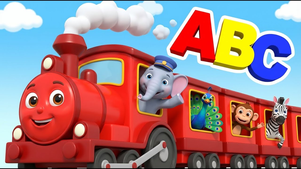 A to Z Alphabet Train 🚆 | Learn ABC with Animals & Objects | Fun Kids Animation