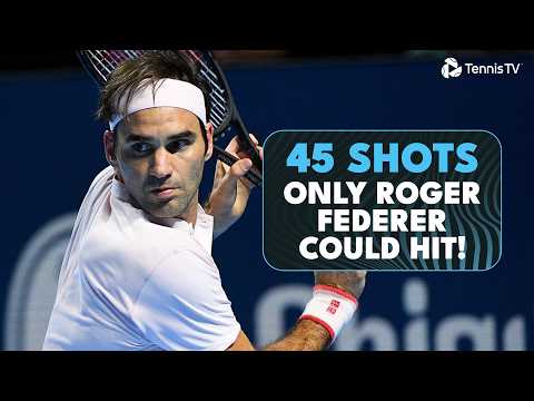 45 Shots ONLY Roger Federer Could Hit 🤯