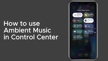 Add and Play Ambient Music in iPhone Control Center in iOS 26.1!