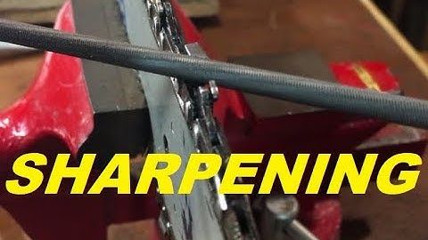How To Sharpen A Chainsaw Chain With A File & Use A Depth Gauge