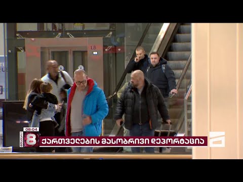 საქართველოში გერმანიიდან დეპორტირებული ქართველების მორიგი რეისი ჩამოფრინდა