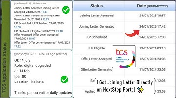 TCS Digital, Upgrade, Ninja Smart Joining Letter Out | Prime, MBA BPS, Ignite Joining Letter on Hold